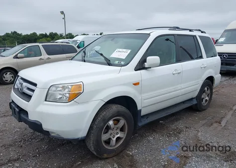 2007 Honda Pilot Ex-L из США, поврежденный, VIN 2HKYF18537H522156